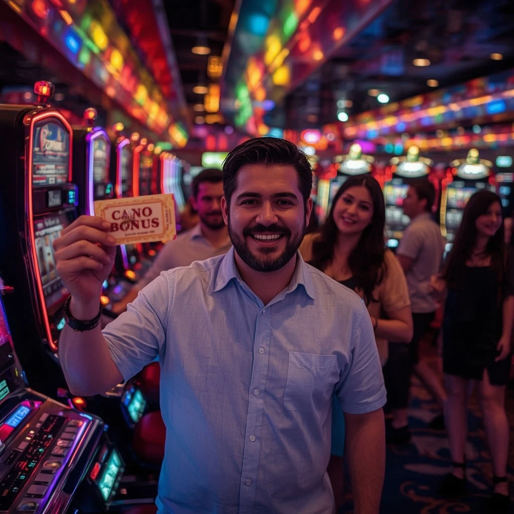 persona con un bono de SILVER OAK CASINO