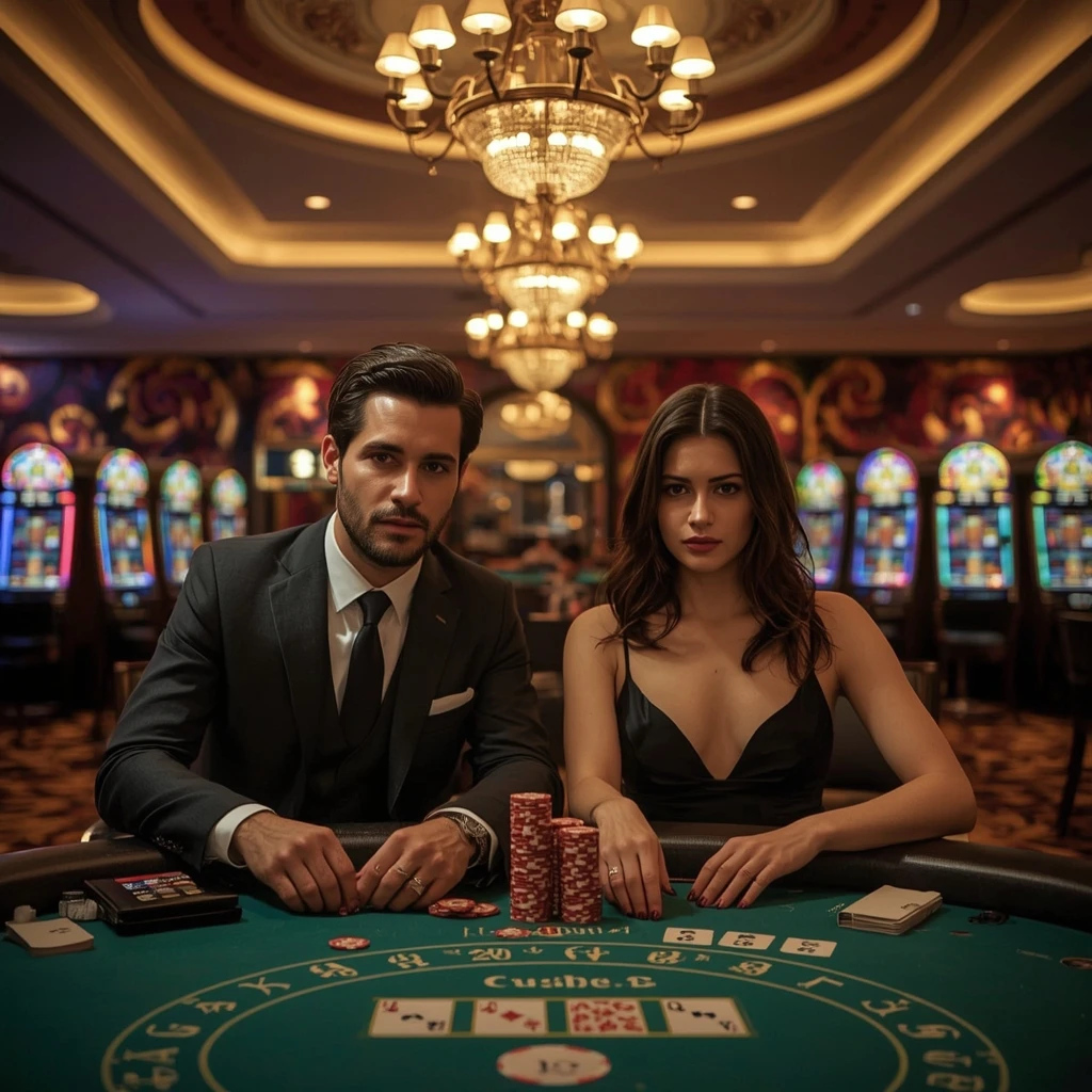 Dos jugadores de póker en SILVER OAK CASINO en Chile